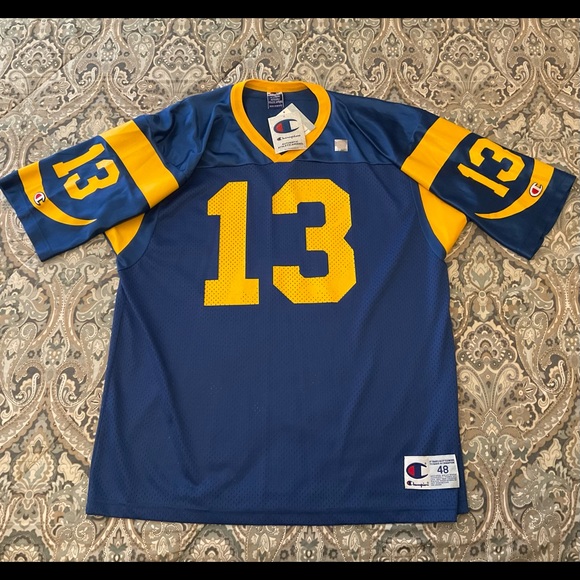 NWT Vintage Champion St Louis Rams Kurt Warner #13 Jersey Mens Sz 48 XL - Picture 1 of 9
